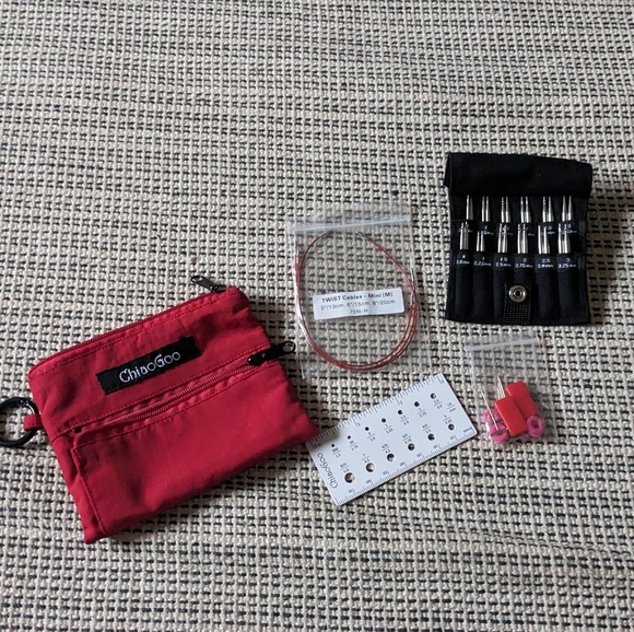 ChiaoGoo Other - ChiaoGoo TWIST Red Shorties 2" & 3"  Interchangeable Sock Knitting Needles Set